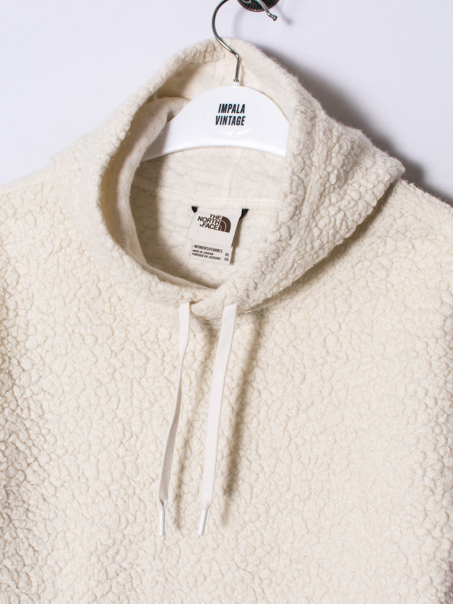 The North Face White Fleeced Hoodie