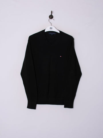 Tommy Hilfiger Black V-neck Sweater