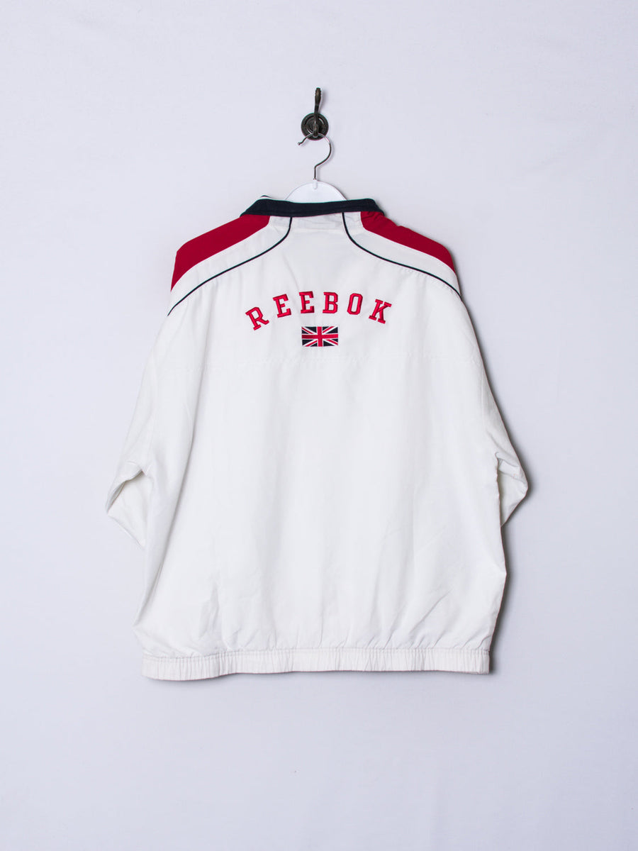 Reebok White & Red Track Jacket