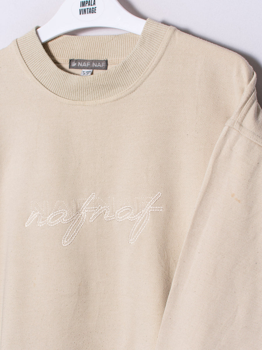 Naf Naf Cream Sweatshirt