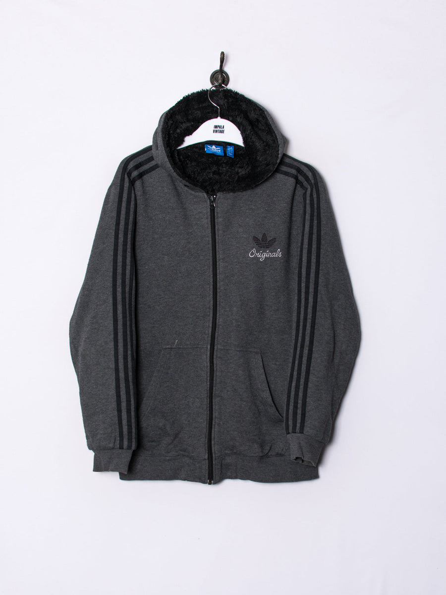 Adidas Originals Grey Zipper Hoodie