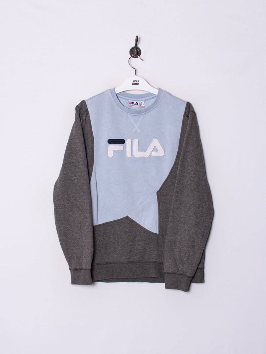 Fila Grey & Blue Rework Sweatshirt