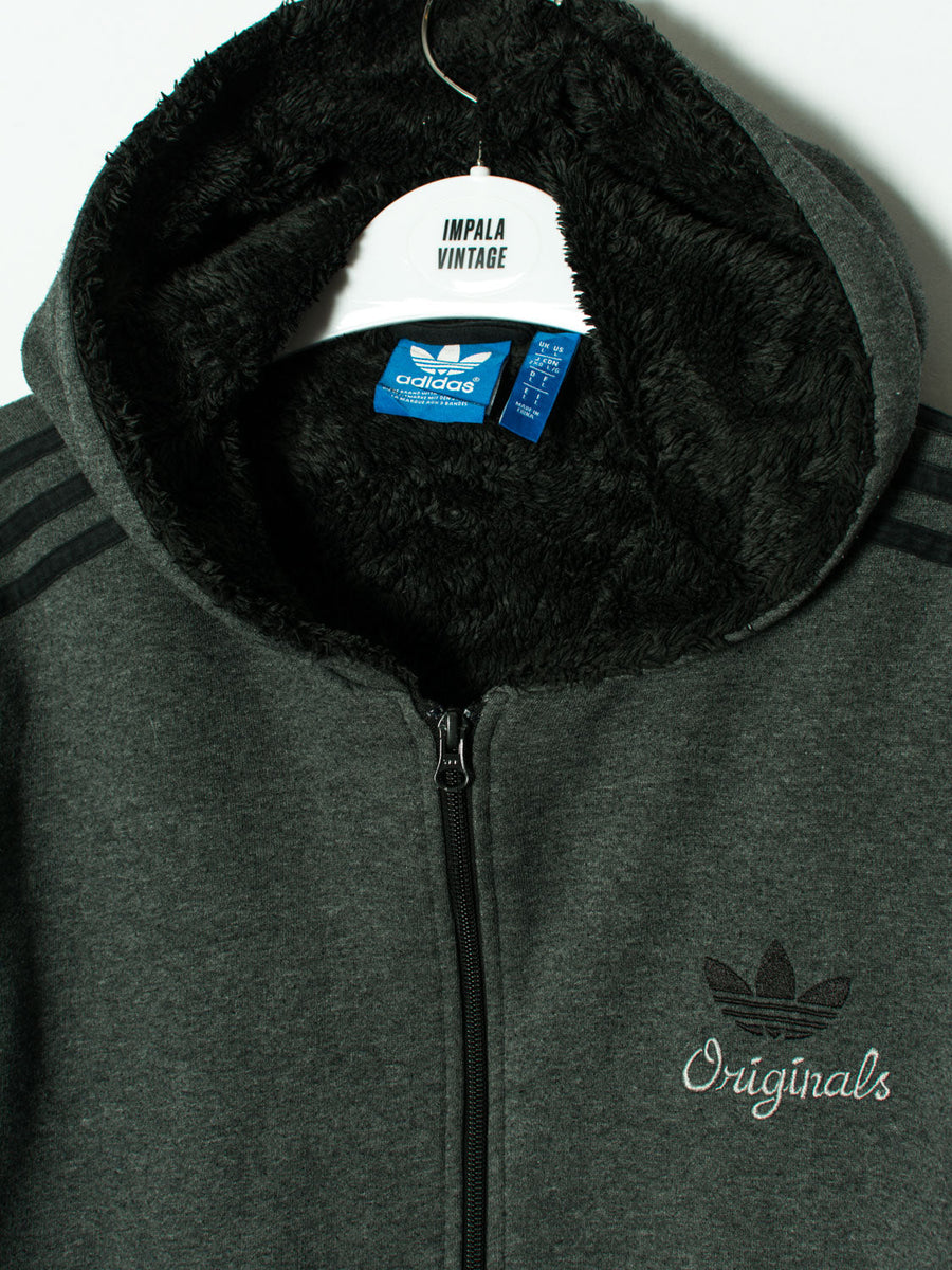 Adidas Originals Grey Zipper Hoodie