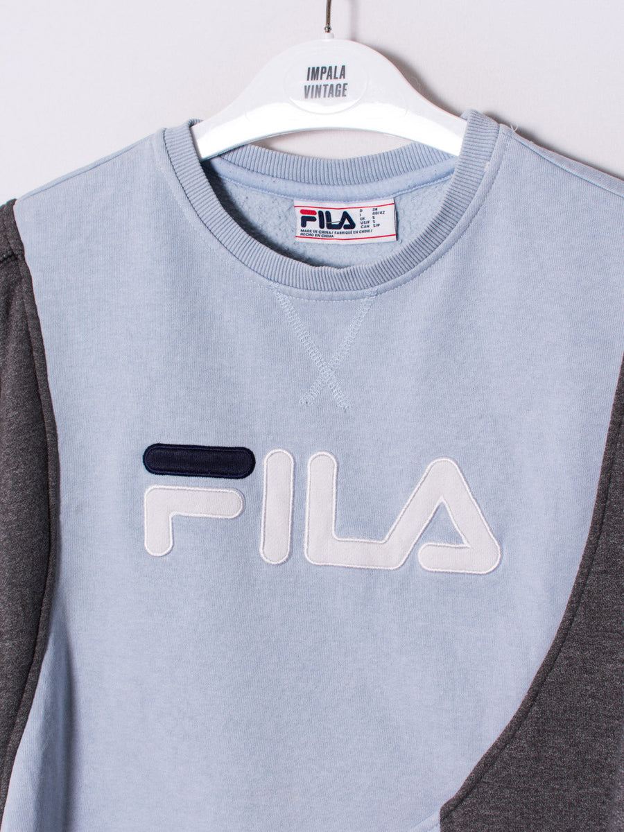 Fila Grey & Blue Rework Sweatshirt