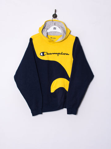 Champion Yellow & Blue Rework Hoodie