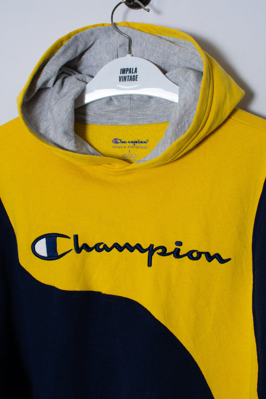 Champion Yellow & Blue Rework Hoodie