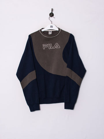 Fila Navy Blue & Grey Rework Sweatshirt