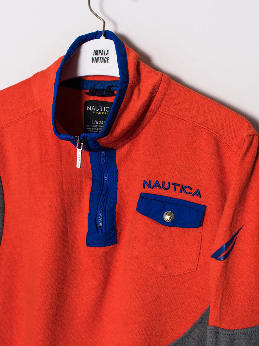 Nautica Orange Rework Sweatshirt