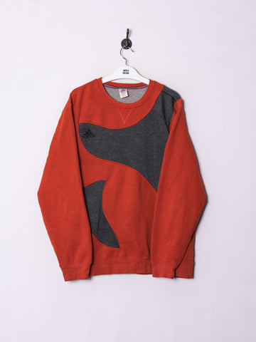 Adidas Orange & Grey Rework Sweatshirt