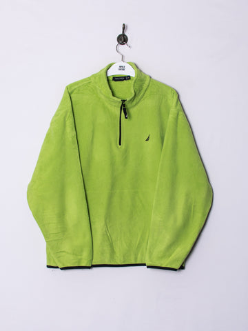 Nautica 1/3 Zipper Green Fleece