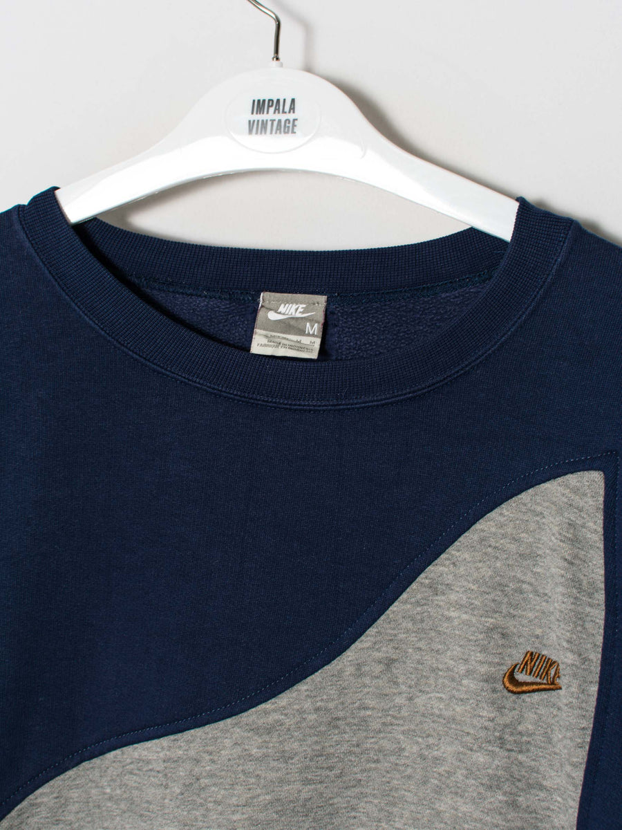 Nike Blue & Grey Rework Sweatshirt