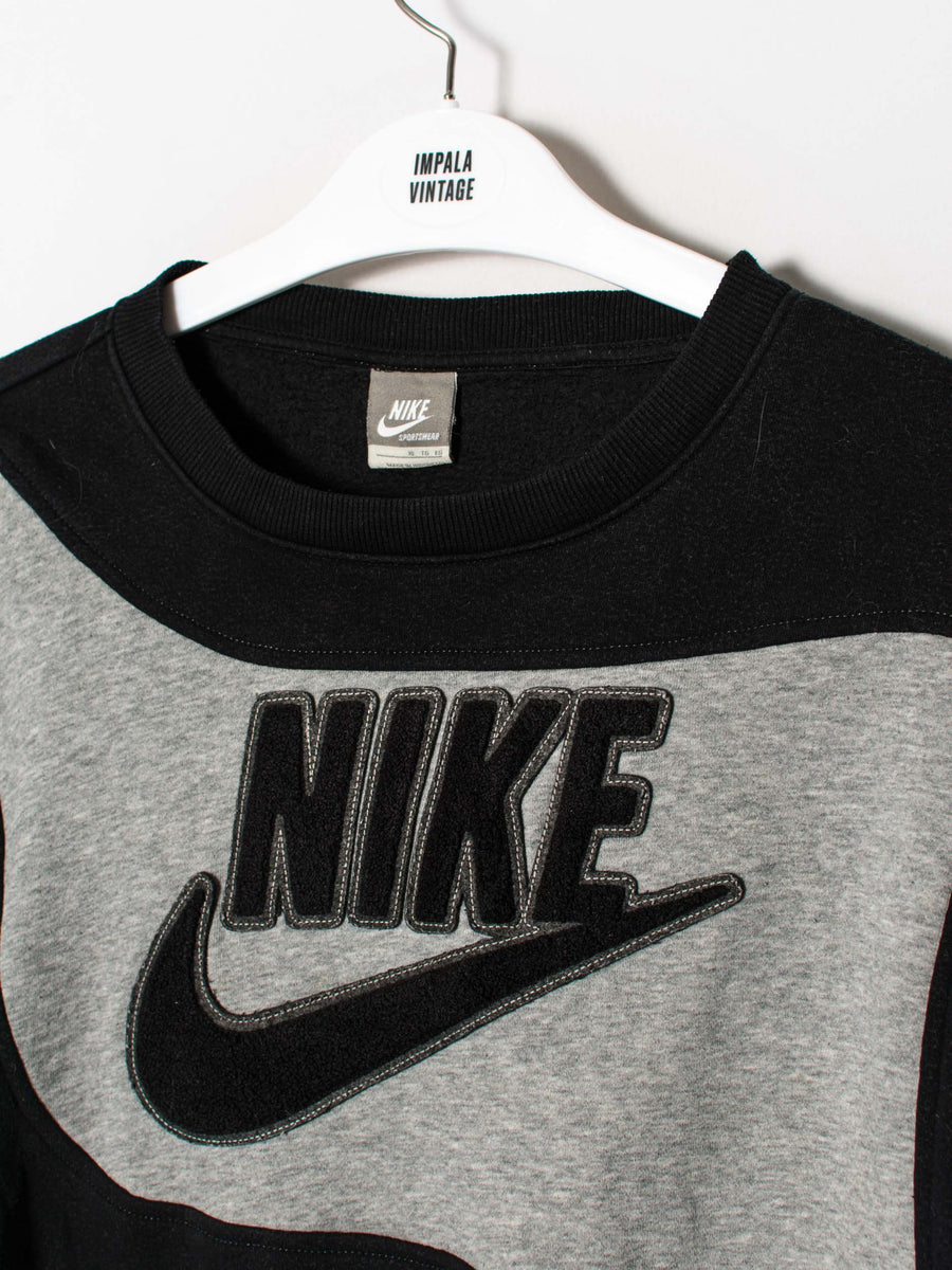 Nike Grey & Black Rework Sweatshirt