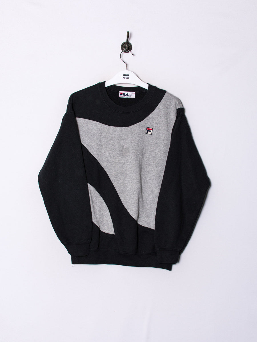 Fila Grey & Black Rework Sweatshirt