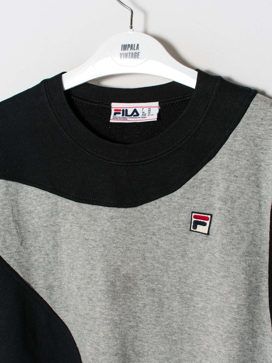 Fila Grey & Black Rework Sweatshirt