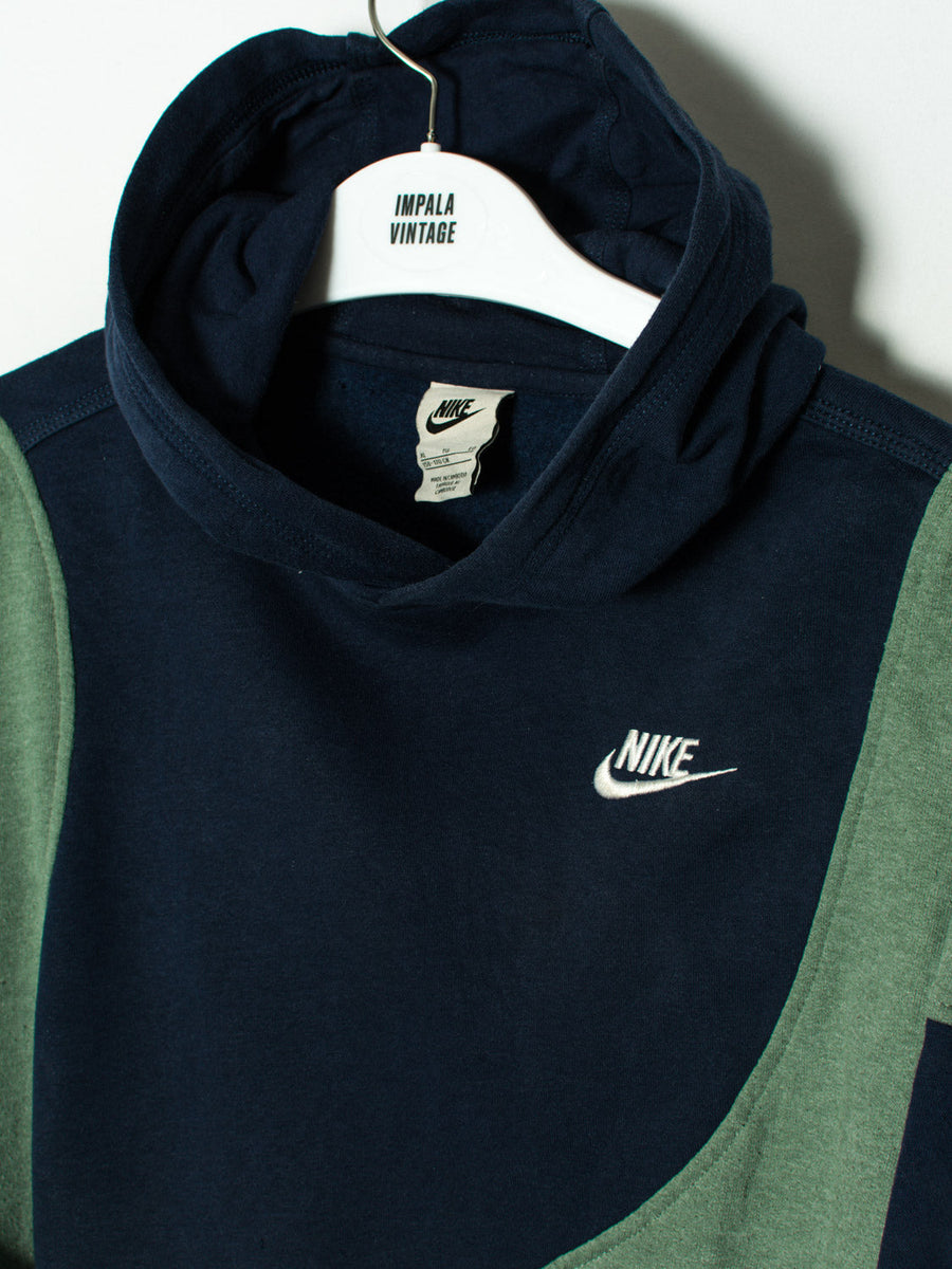 Nike Blue Slim Rework Hoodie