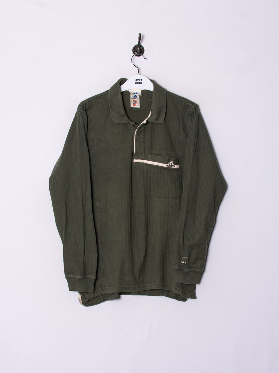 Adidas Green Long Sleeves Tee