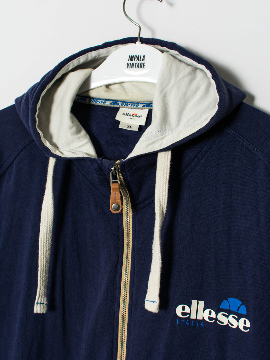 Ellesse Navy Blue Zipper Hoodie