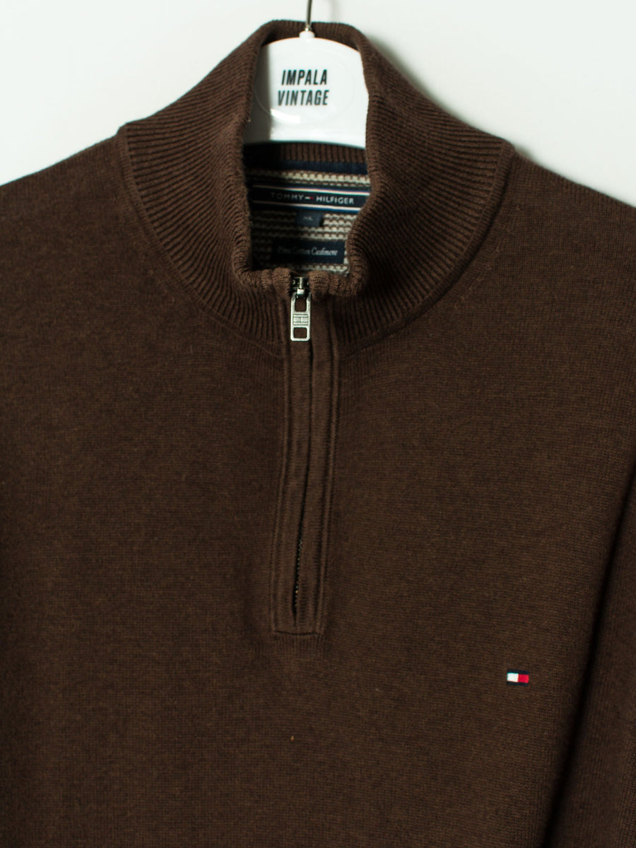 Tommy Hilfiger Cashmere 1/3 Zipper Sweater