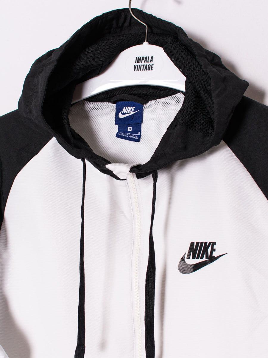 Nike White & Black Track Jacket