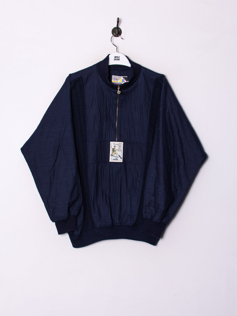 Benger Vintage Middled Zipper Sweatshirt