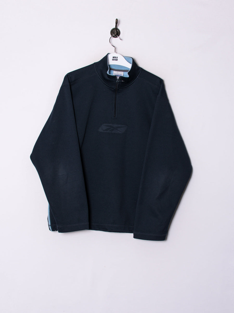 Reebok Navy Blue 1/3 Zipper Sweatshirt