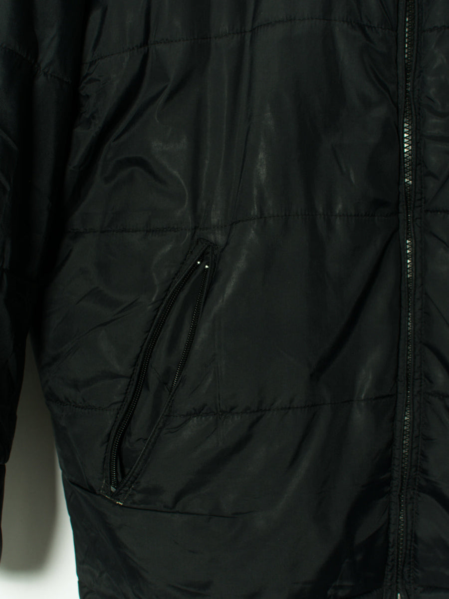 Kappa Black Long Padded Jacket