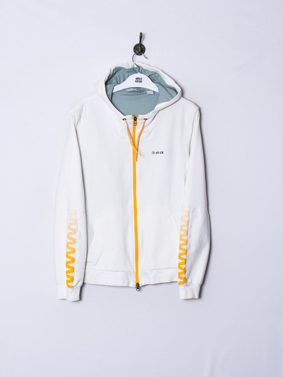 Reebok White Zipper Hoodie