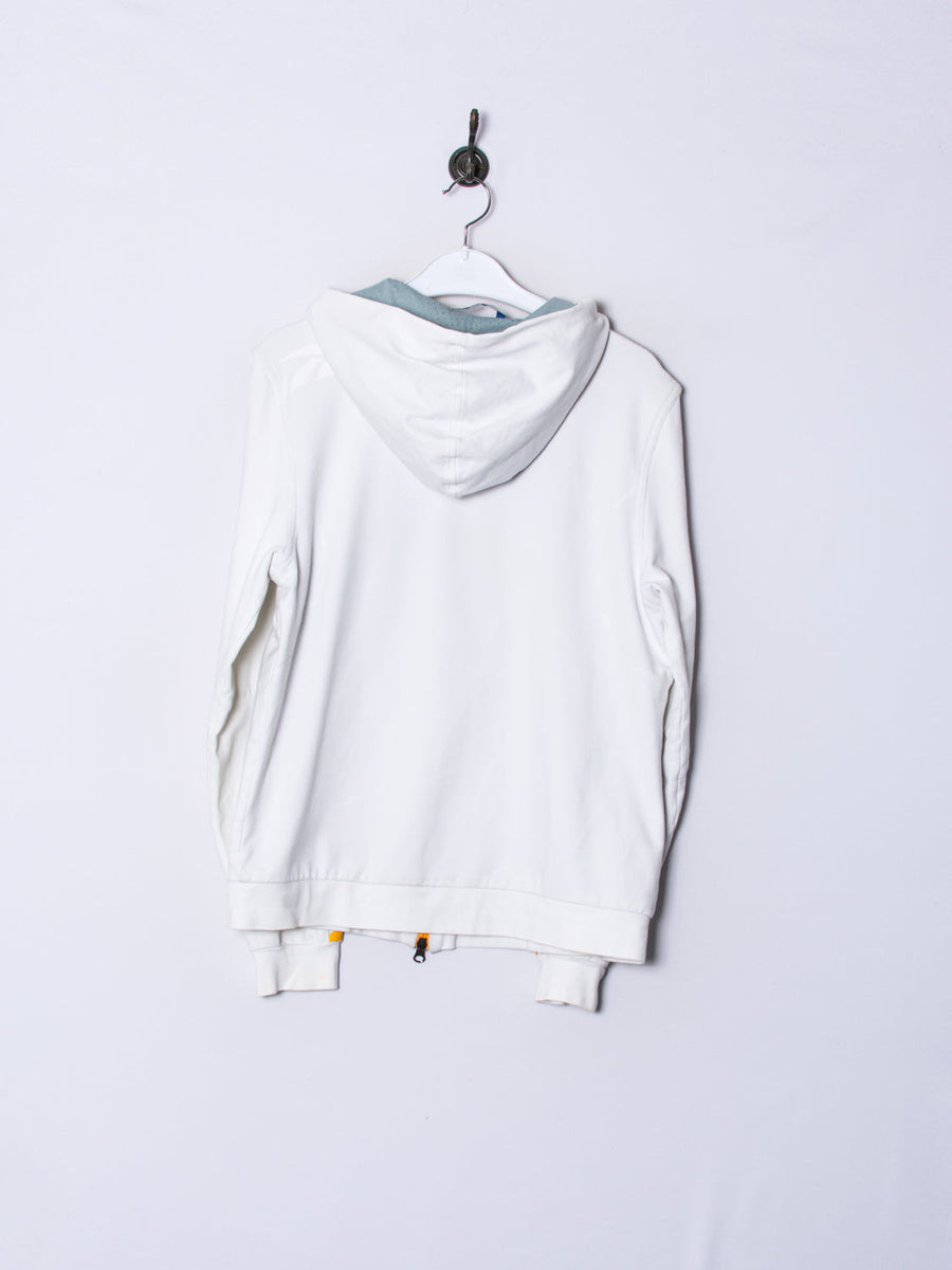 Reebok White Zipper Hoodie