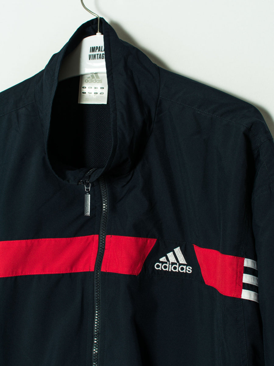 Adidas Navy Blue & Red Track Jacket