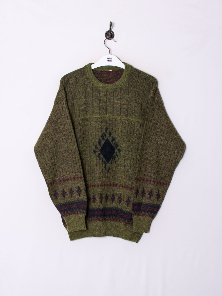 Green & Brown Sweater