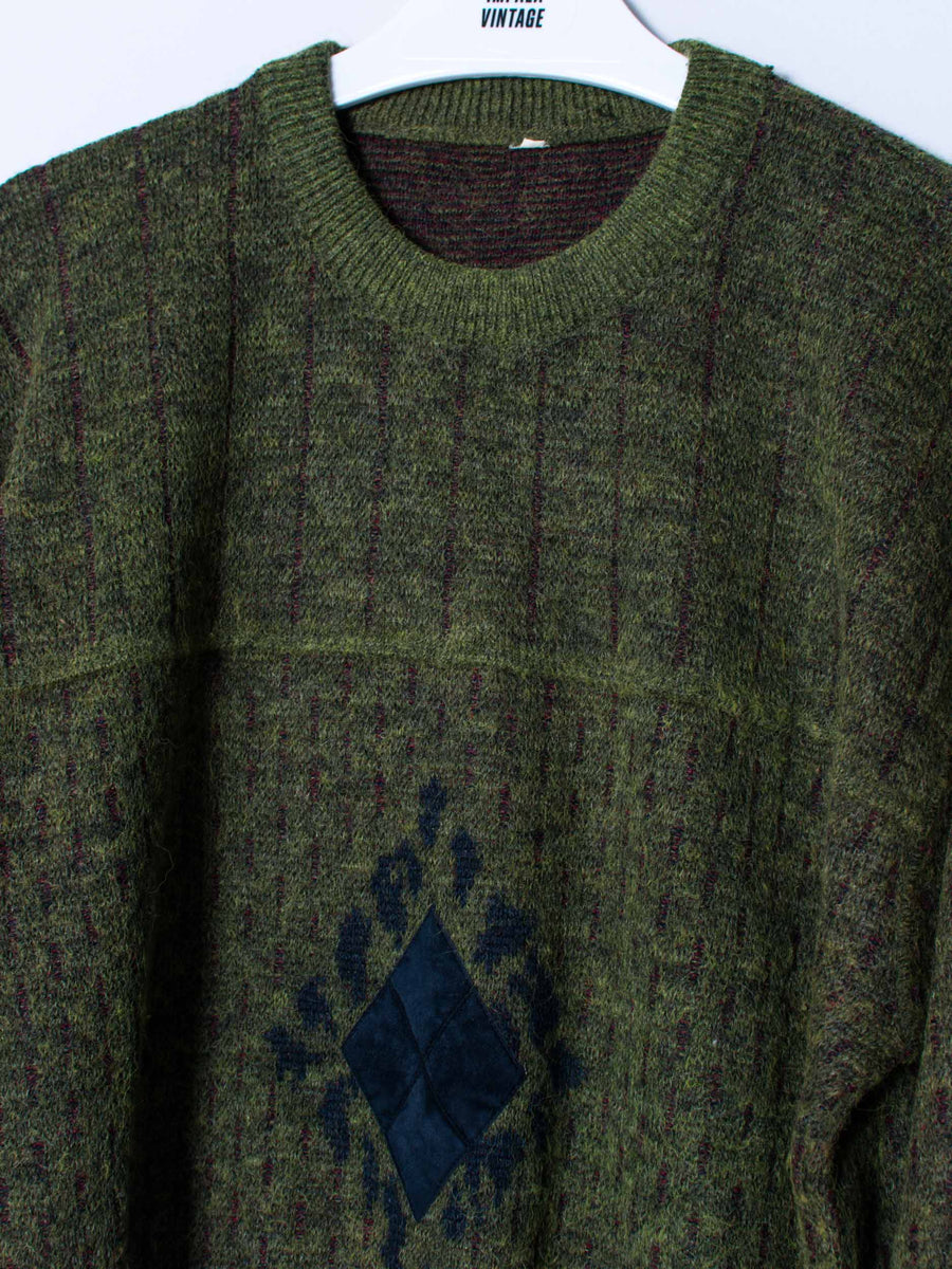 Green & Brown Sweater