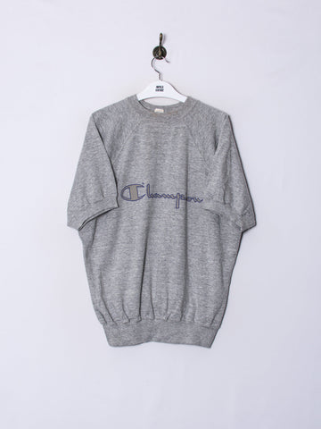 Champion Grey Shor Sleeves Vintage Tee