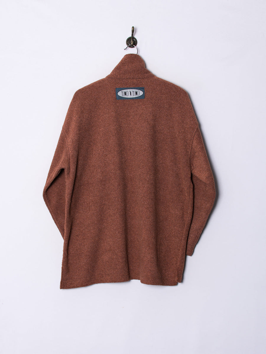 Brown 1/3 Zipper Fleece