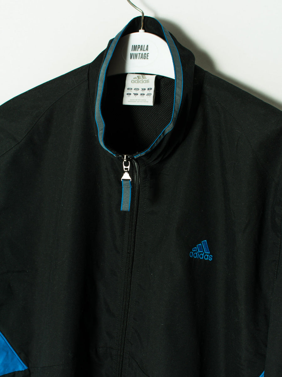 Adidas Black & Blue Track Jacket