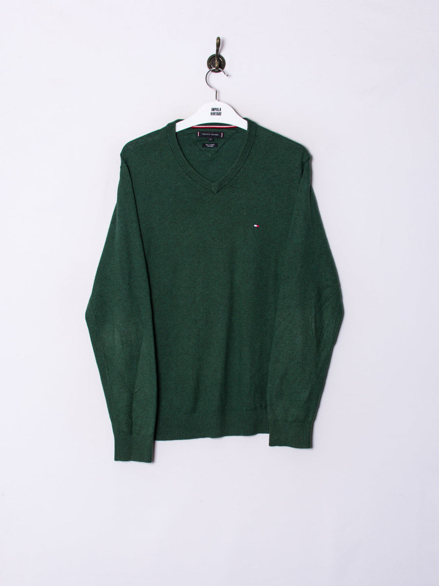 Tommy Hilfiger Cotton Cashmere V-Neck Sweater