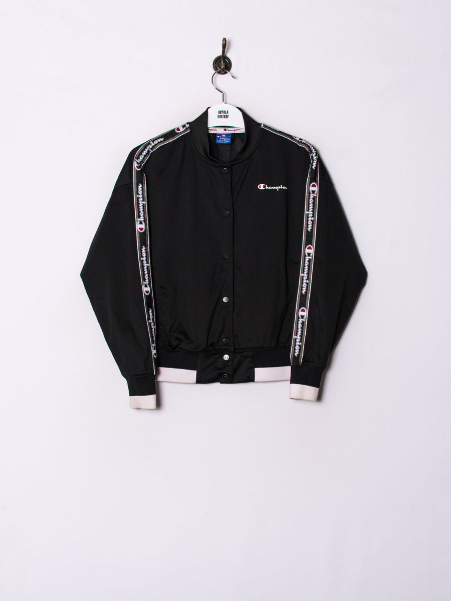 Champion Black Vintage Track Jacket