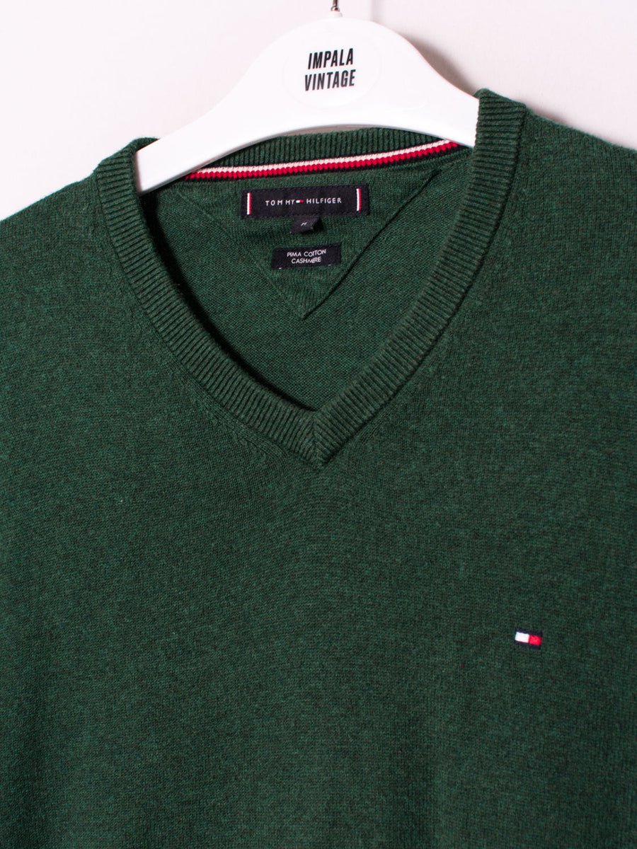 Tommy Hilfiger Cotton Cashmere V-Neck Sweater