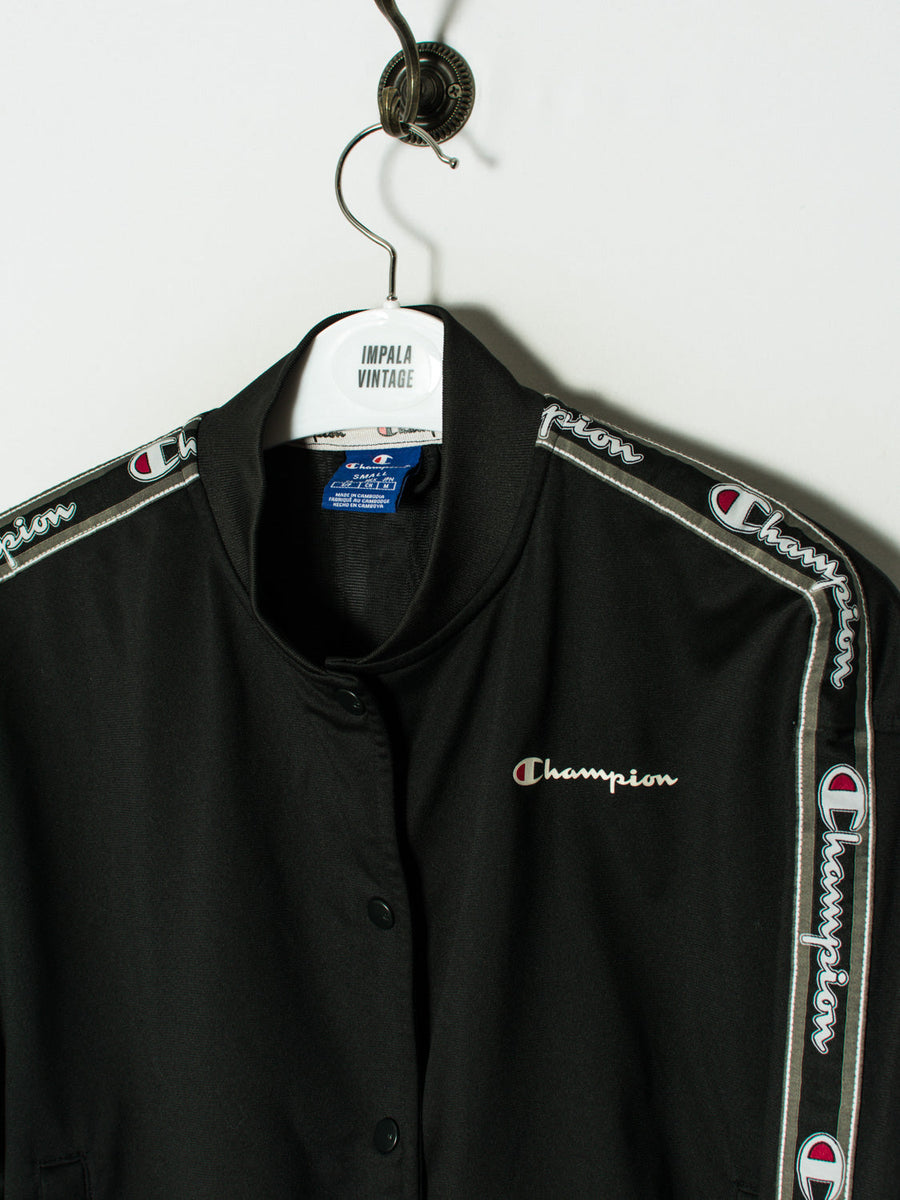 Champion Black Vintage Track Jacket