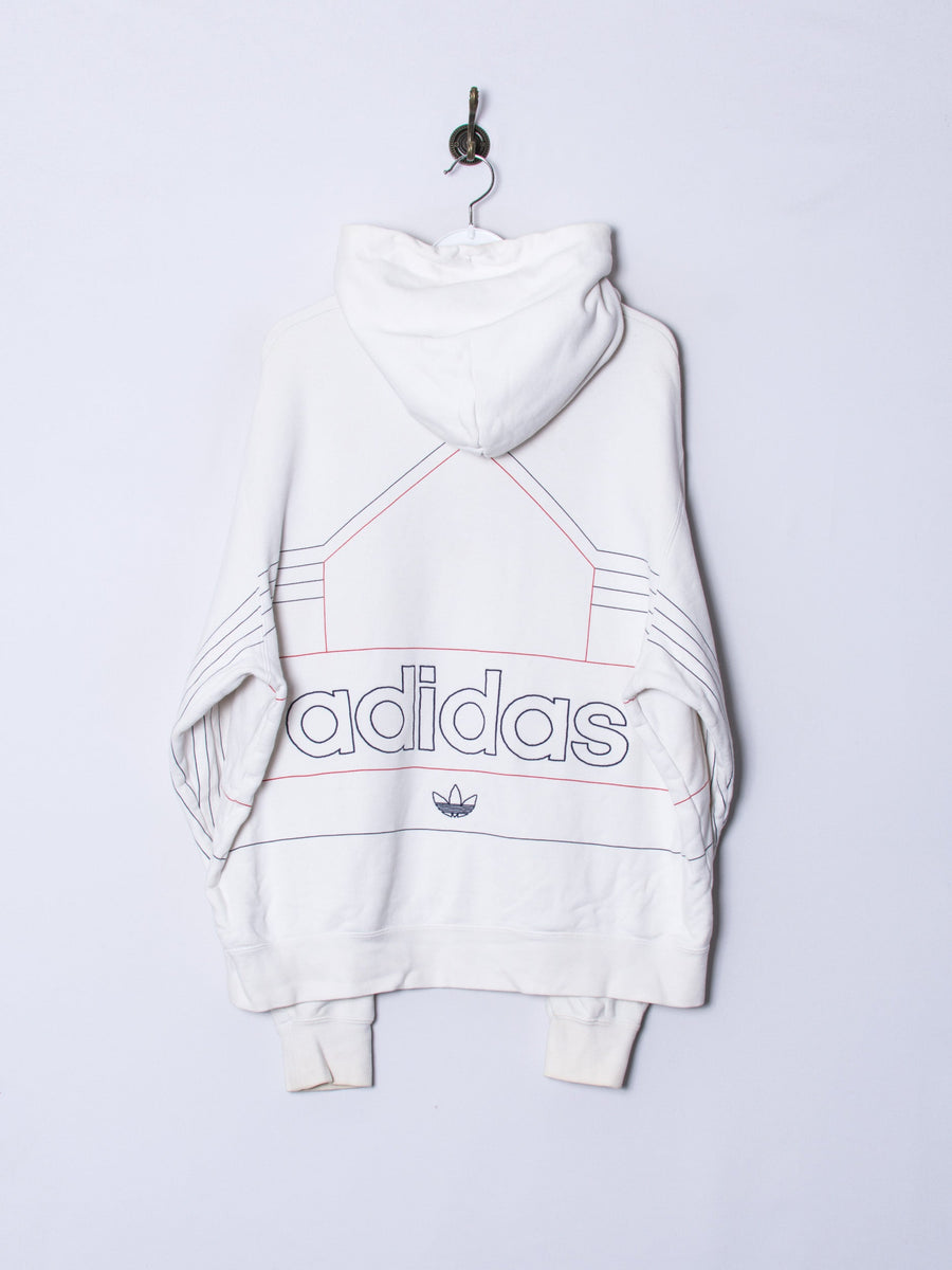 Adidas Originals White Cross Hoodie