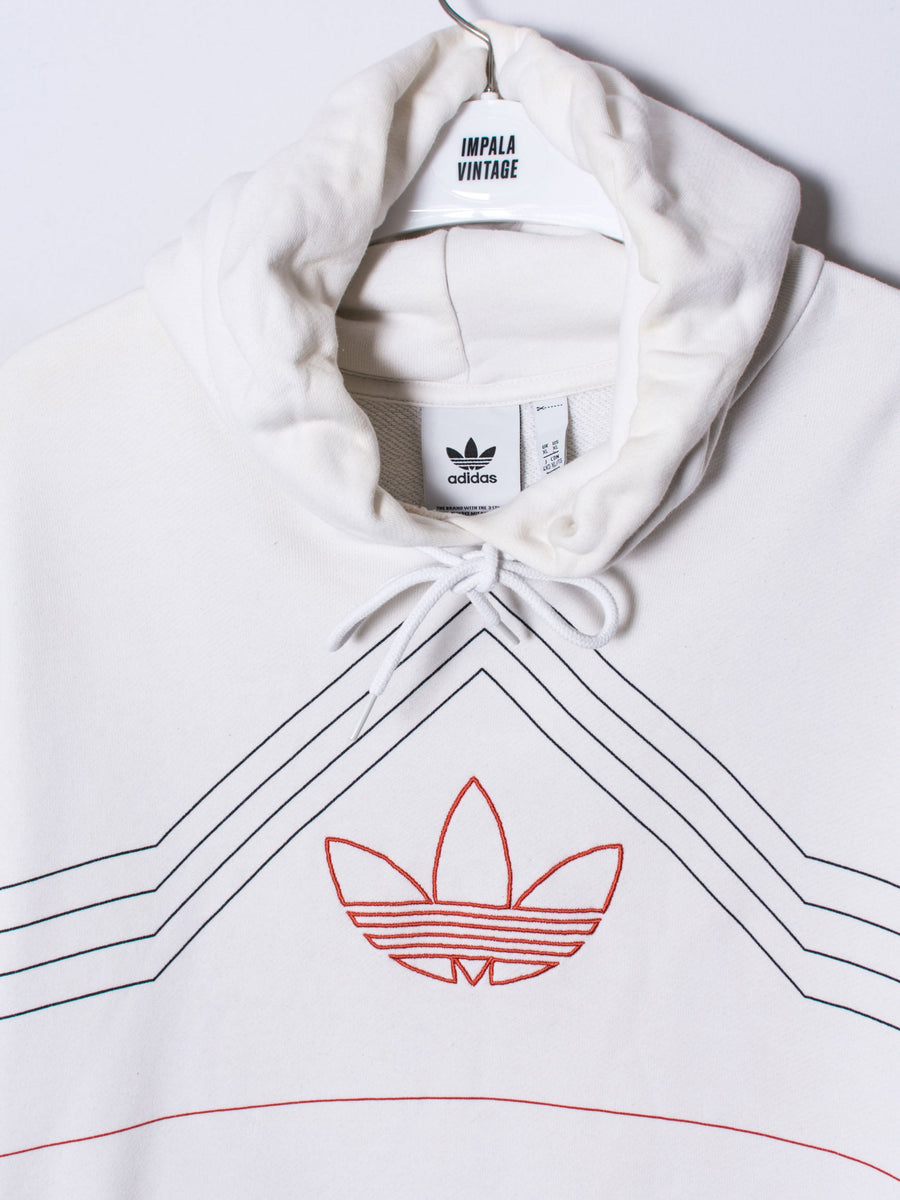 Adidas Originals White Cross Hoodie