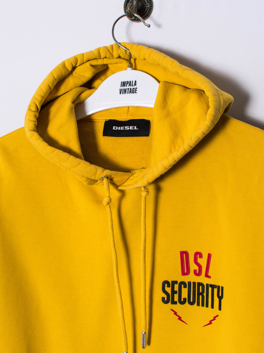 Diesel Security Yellow Hoodie