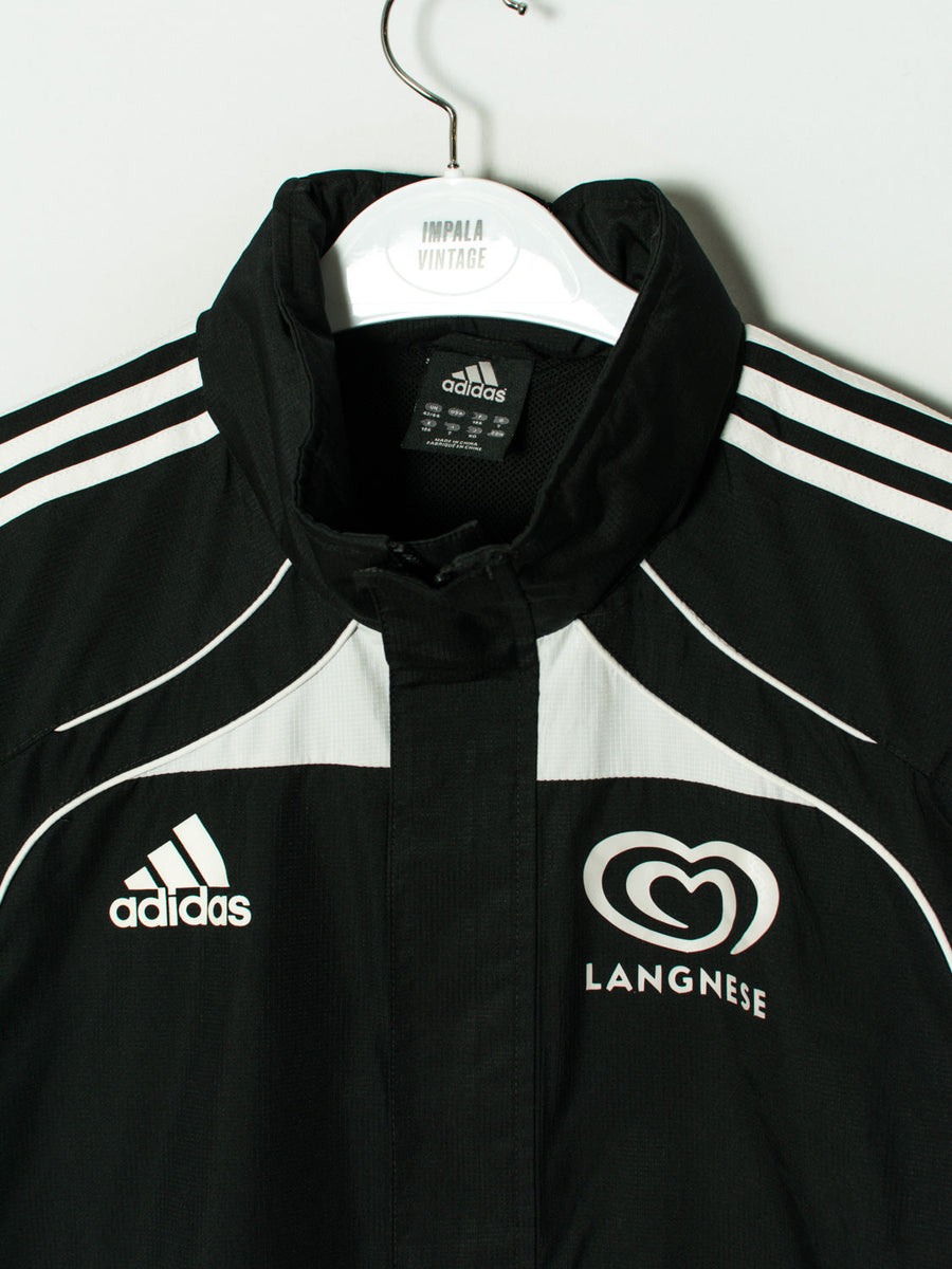 Adidas Black Long Track Jacket