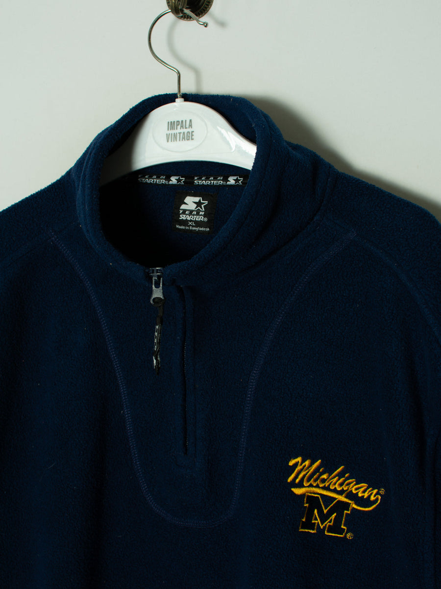 Michigan Starter 1/3 Zipper Fleece