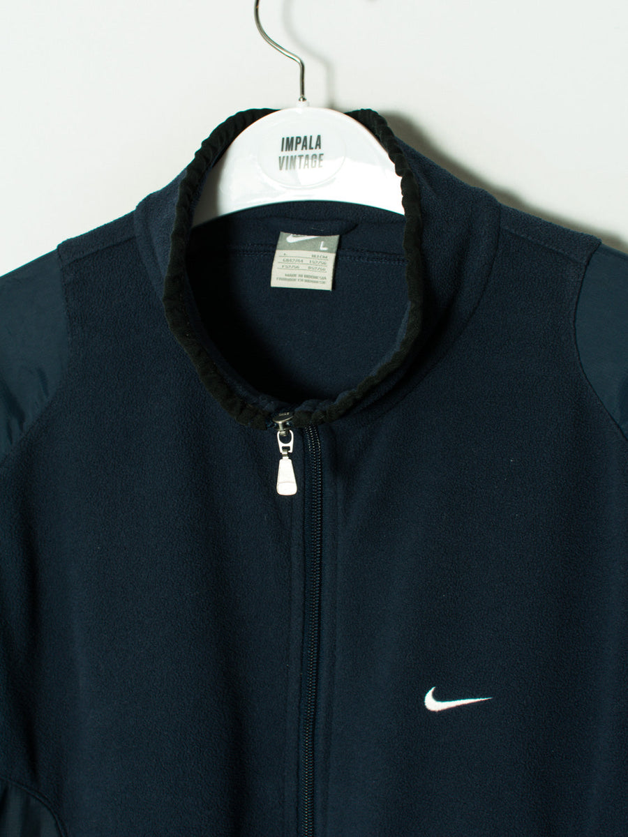 Nike Navy Blue Fleeced Jacket