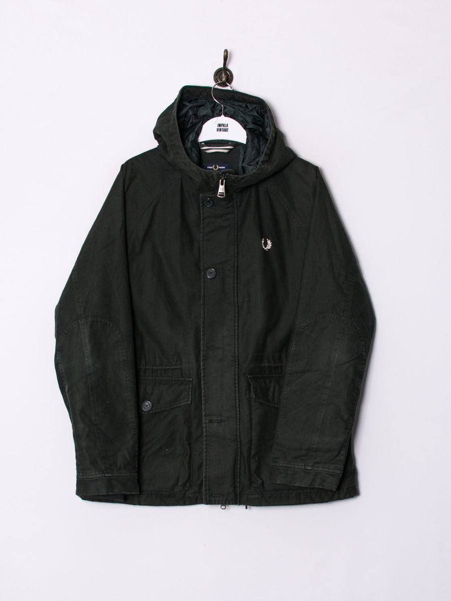 Fred Perry Black Long Jacket