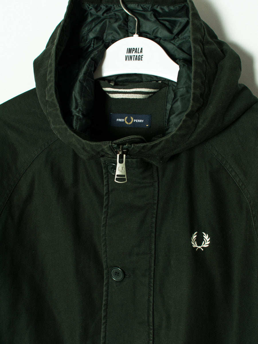 Fred Perry Black Long Jacket