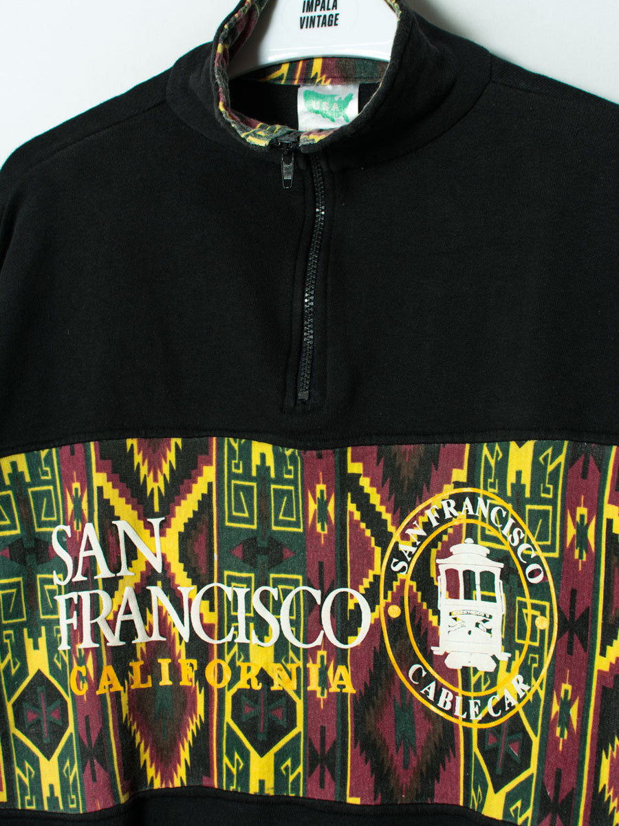 San Francisco Vintage 1/3 Zipper Sweatshirt