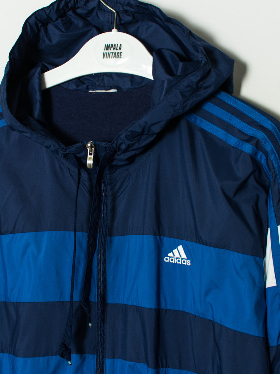 Adidas Navy Blue Hooded Jacket