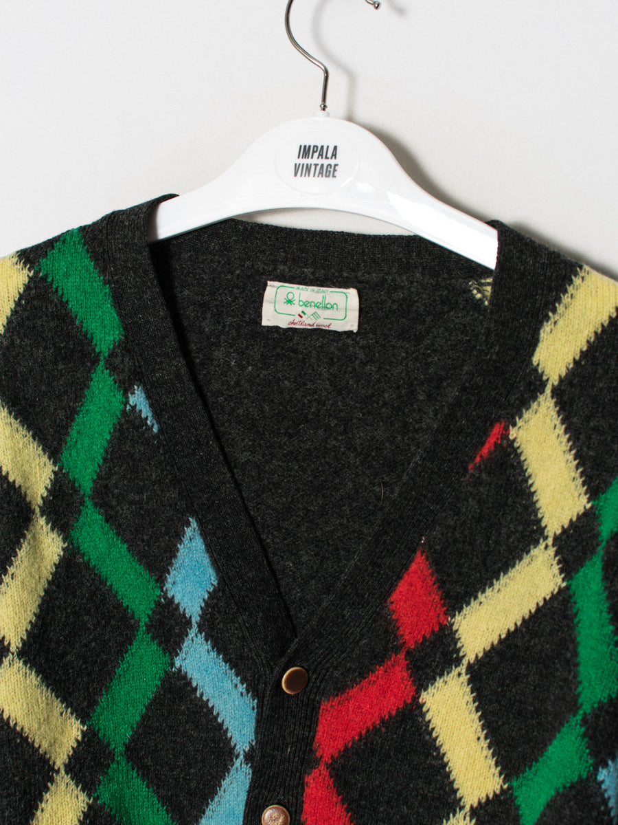 Benetton Shetland Wool Cardigan