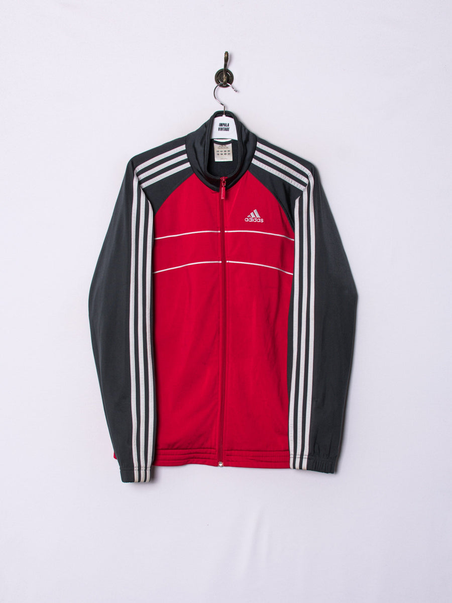 Adidas Red & Grey Track Jacket